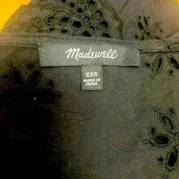 MADEWELL eyelet wrap around blouse - Picture 3 of 7